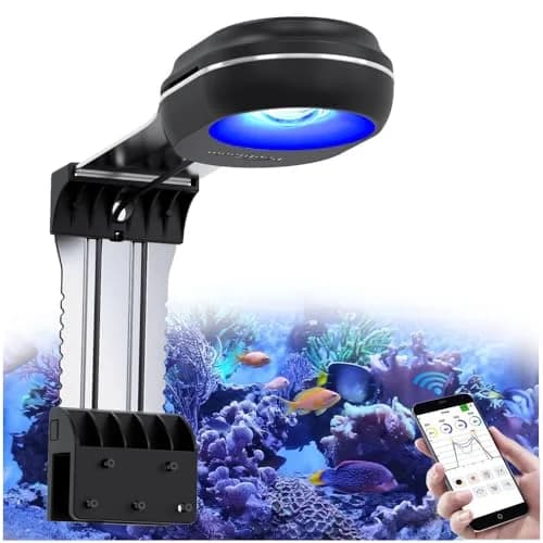 PopBloom WiFi Nano lumière LED d'aquarium 60W, lumière d'aquarium professionnelle spectre complet po