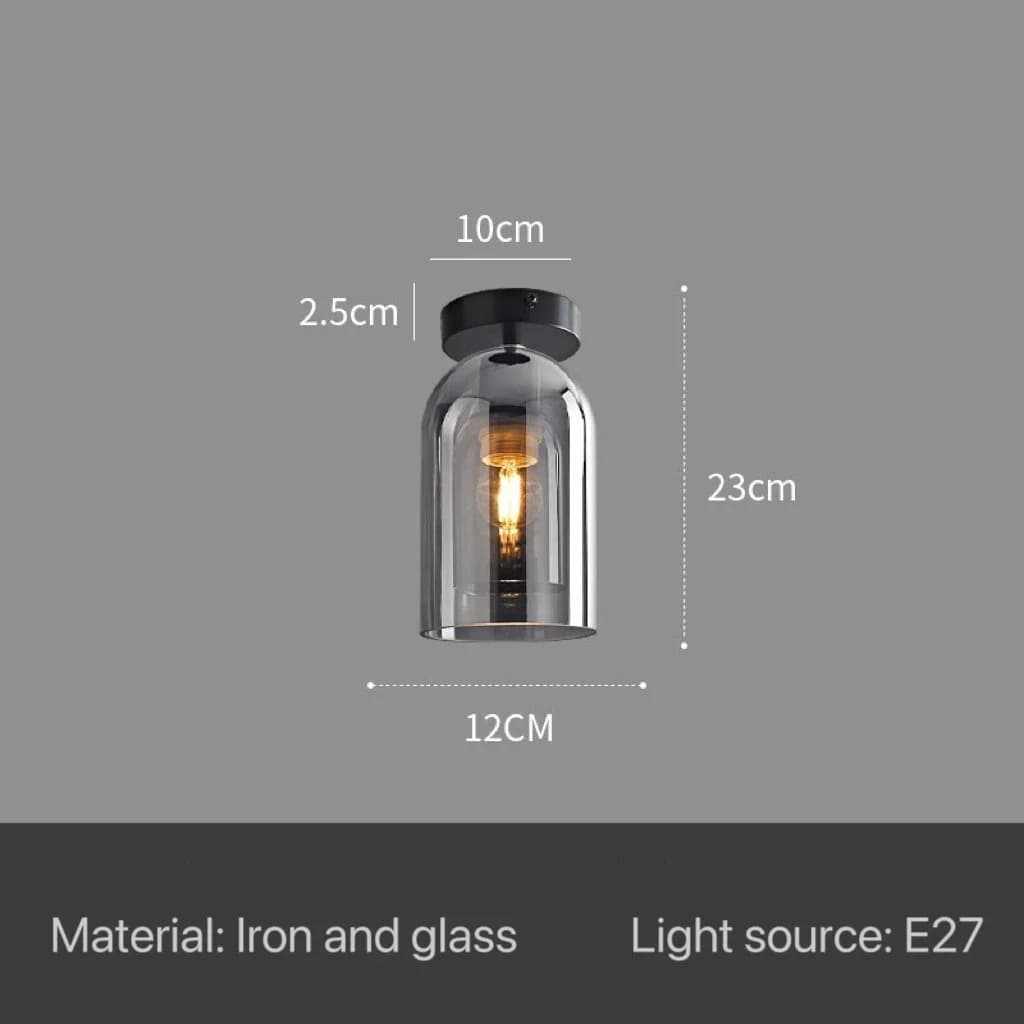 Plafonnier Led suspendu en verre au design nordique moderne, luminaire décoratif d'intérieur, idéal