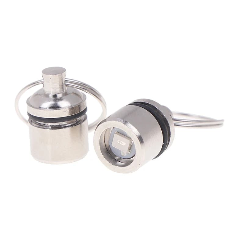 TG 2 pièces Mini lampe torche électronique porte-clés, mini lampe LED porte-clés, pendentif lumineux
