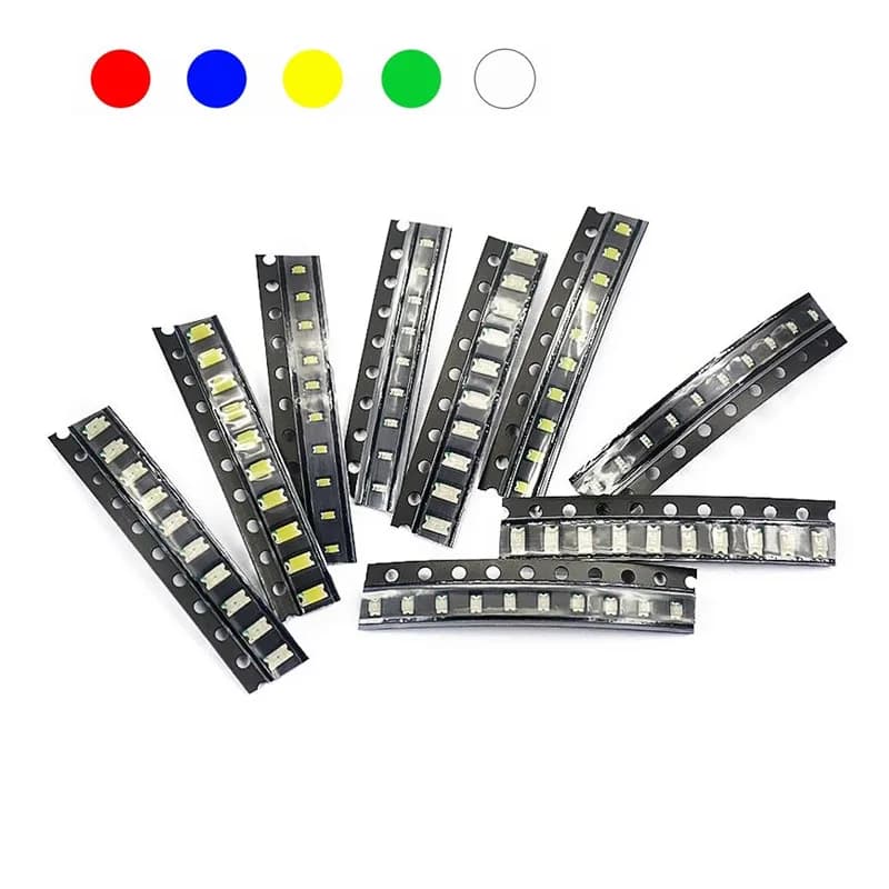 Diodes 100 7030 1W, LED ma, lumière blanche 6500K SMD (6.0 ~ 6.2V), pièces