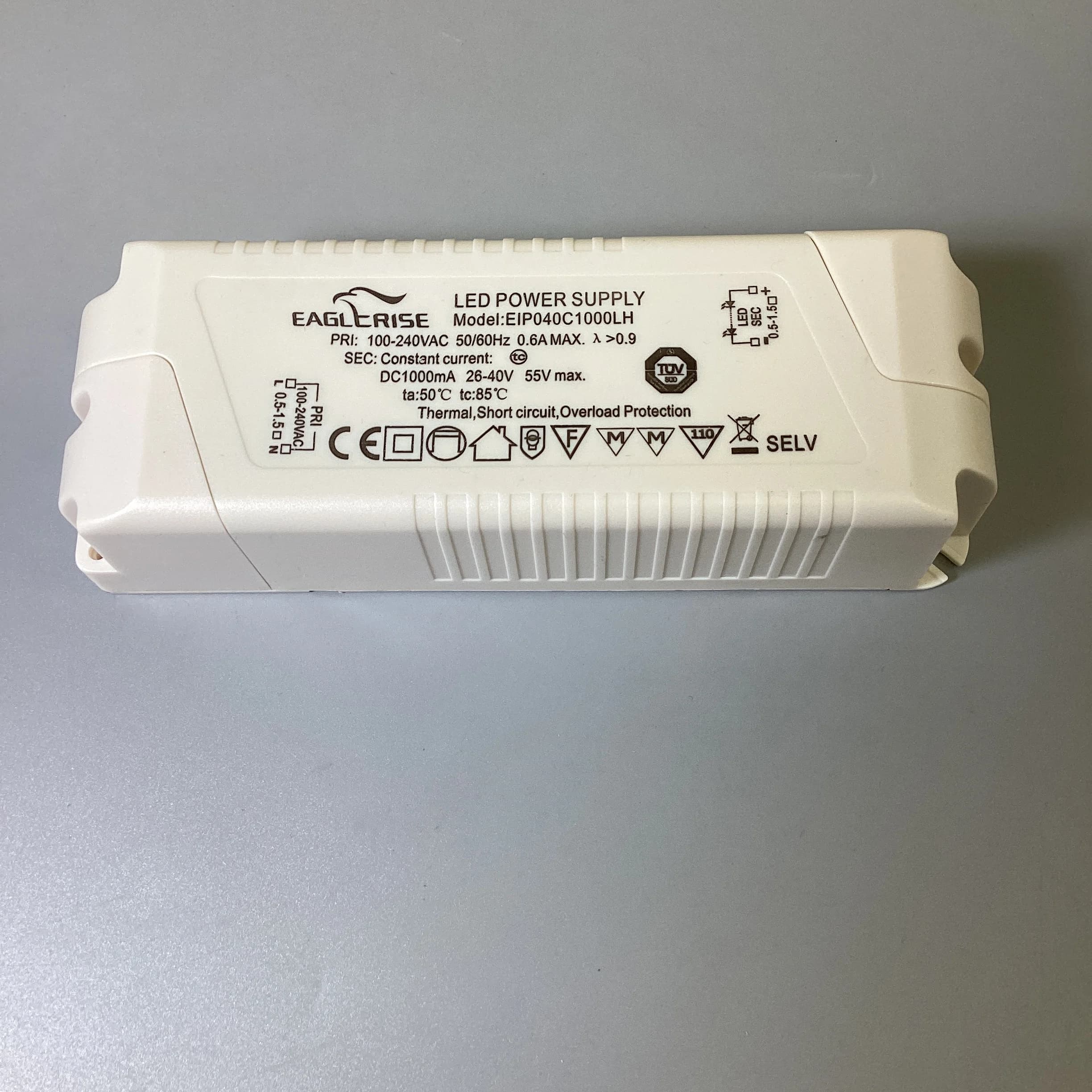 Driver LED Eaglerise 40W 1000MA 700MA EIP040C700LH Transformateur à courant constant EIP040C0700LH E