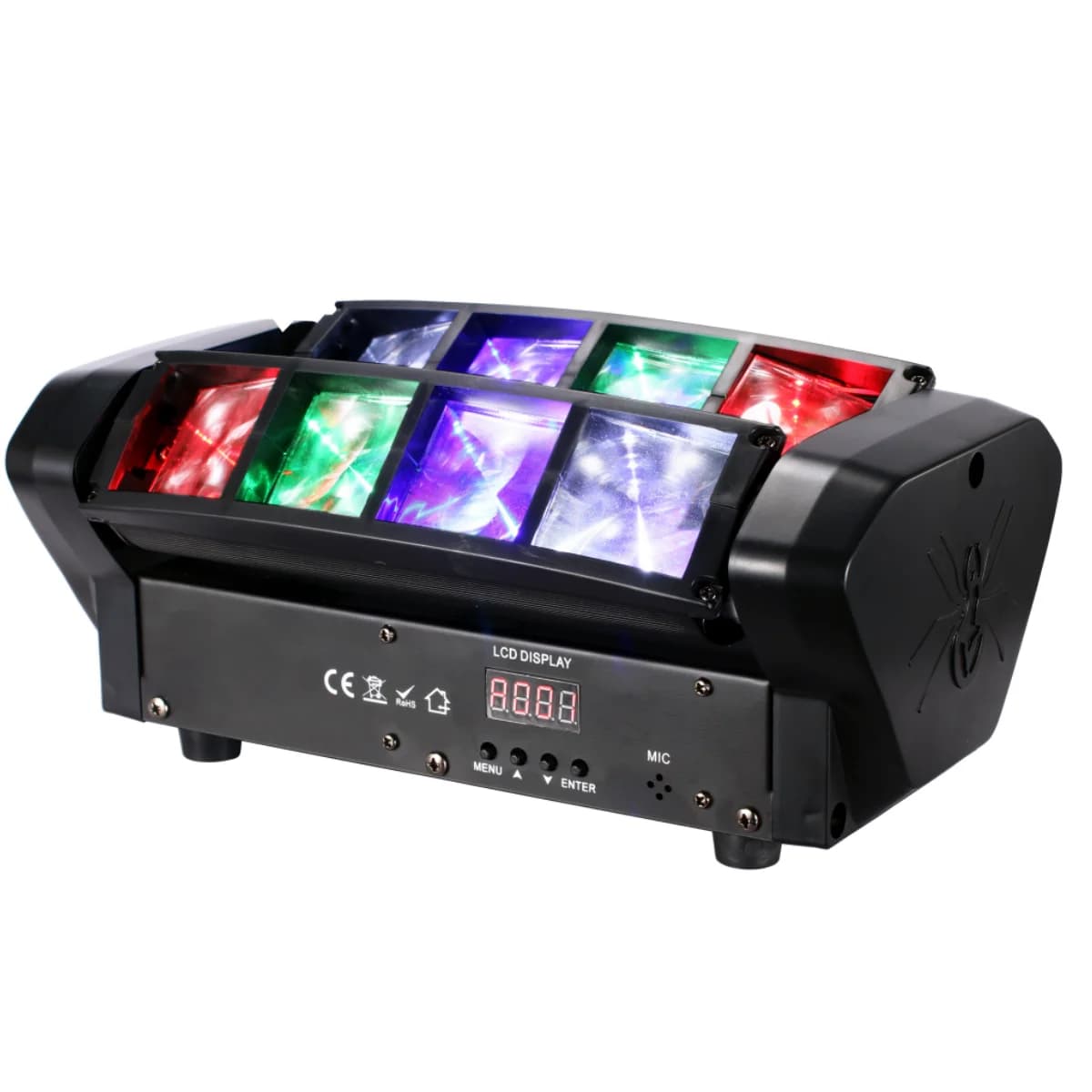 Mini Araignée LED Faisceau RGBW, 80W, Tête Mobile DJ, Barre de Lavage, Lumières de Scène, Bonne Qual