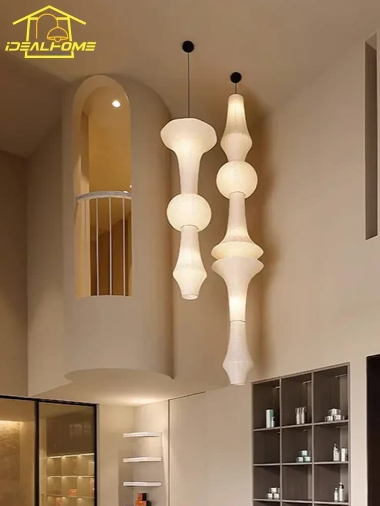 Design japonais Akari Noguchi Yong lampes suspendues LED E27 Wabi-sabi lampe suspendue moderne pour