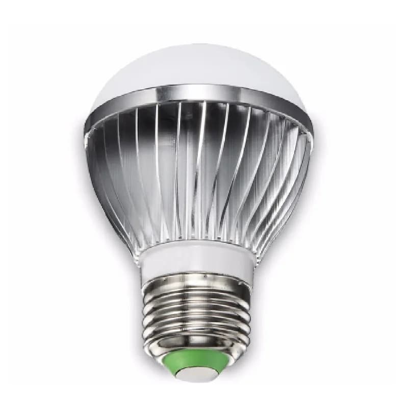 Ampoule LED haute luminosité en métal argenté, lampe LED E14, lumières LED IC, 5W, 10W, 15W, 110V, 2