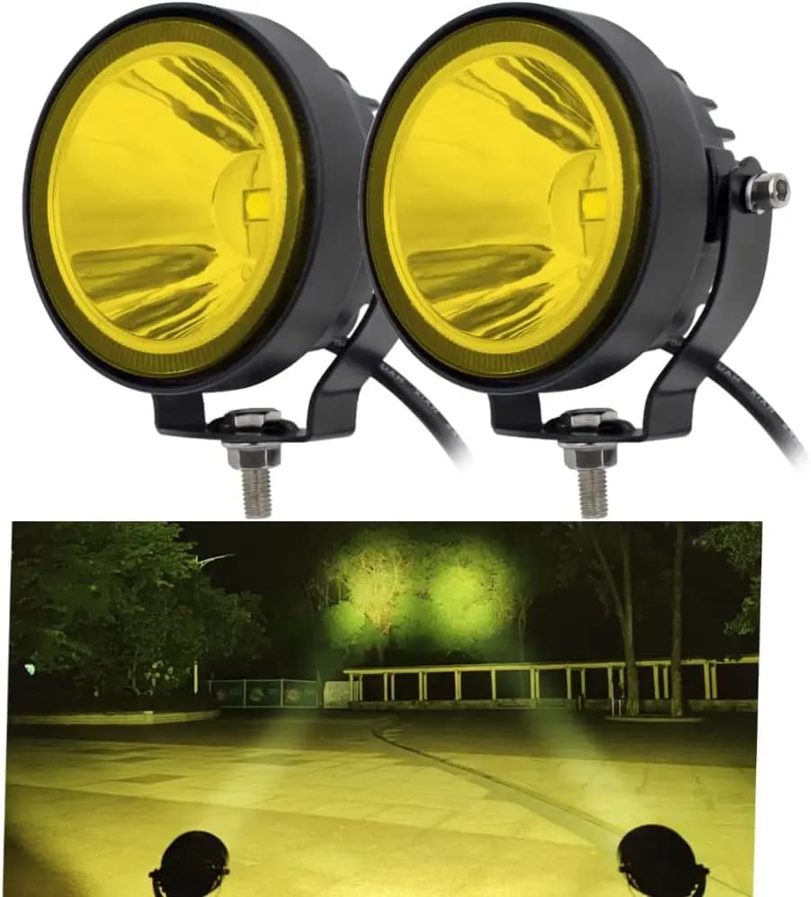 LED ronde conduite antibrouillard 4 pouces LED dosettes travail feux auxiliaires lumière de fossé aj