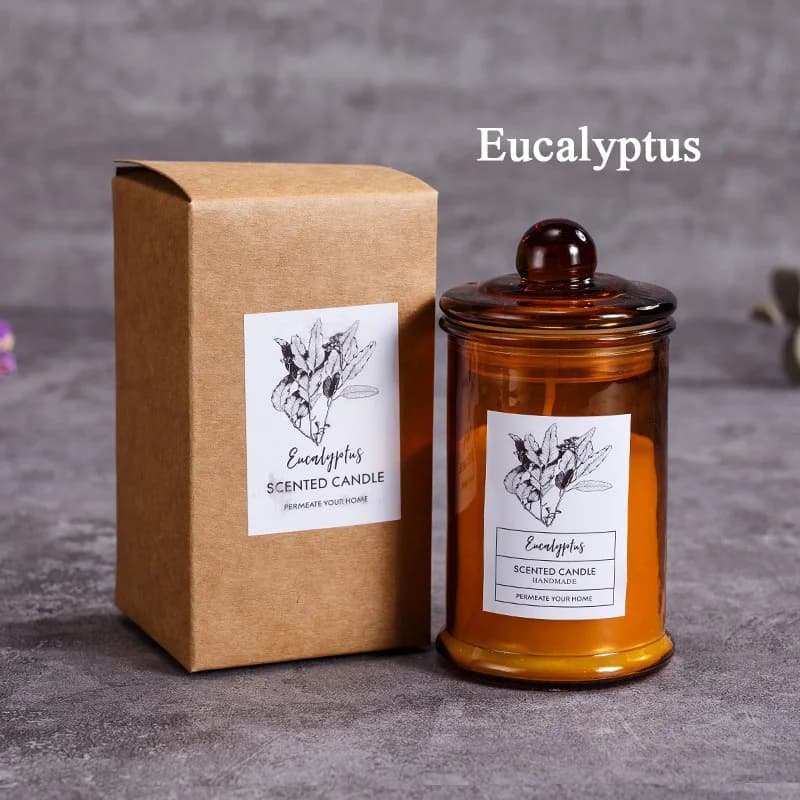 Pot en verre Vintage, bougie parfumée, huiles essentielles, cire de soja, salle d'aromathérapie, déc