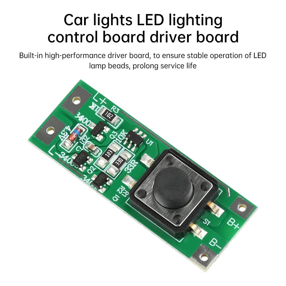 Module clignotant 3V 12V, interrupteur, lumière haute, lumineux, clignotant, éclairage de voiture, p