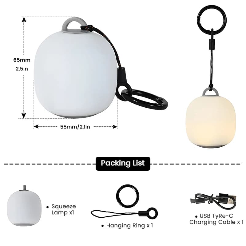 WESTTUNE – lanterne de Camping LED Rechargeable, légère, pour escalade, randonnée, lampe en Silicone
