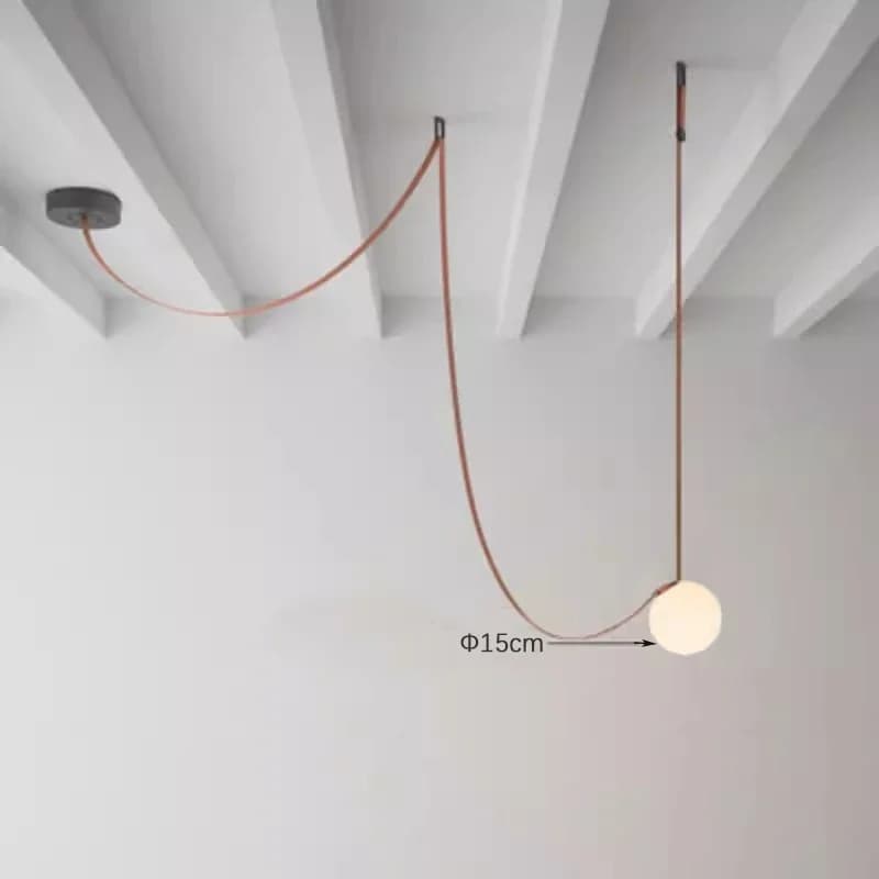 Suspension design italien inspirée d'une ceinture, luminaire créatif de luxe pour villa, salon, sall