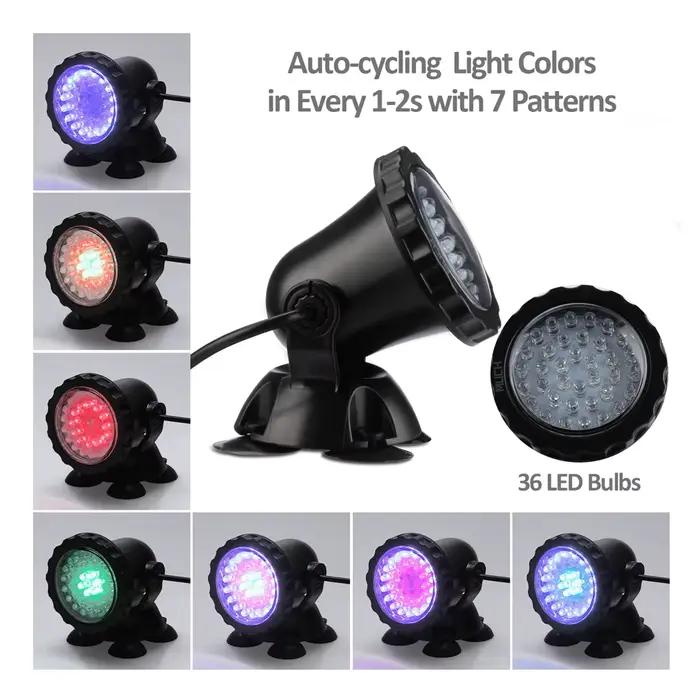 Lampe LED sous-marine imperméable conforme à la norme IP68, Spot lumineux, rvb, idéal pour une pisci
