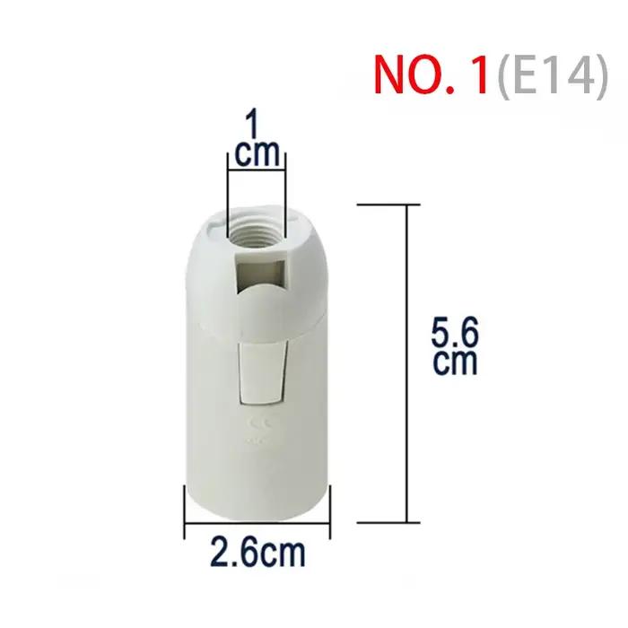 Ampoule Led 220V 110v, vis E14 E27 M10, capuchon de Base, support d'alimentation, douille électrique