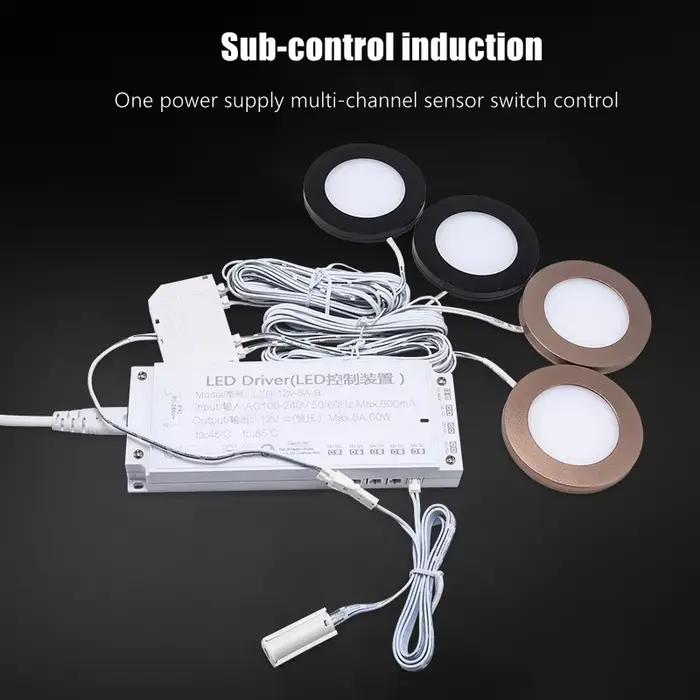 Mini interrupteur à capteur intelligent pour cuisine, sous armoire, garde-robe, bande lumineuse LED,