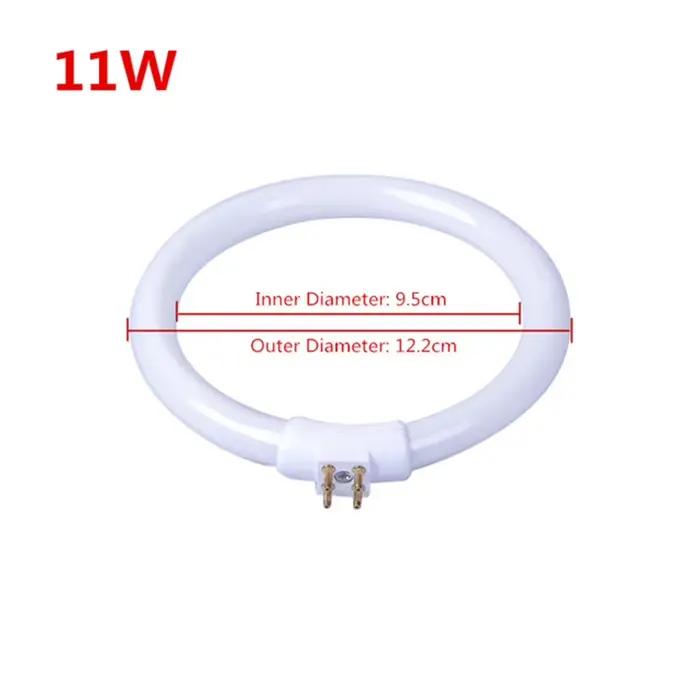 Tube annulaire rond T4 11W 110V et 220V G10q, lampe annulaire fluorescente, loupe à 4 broches, petit