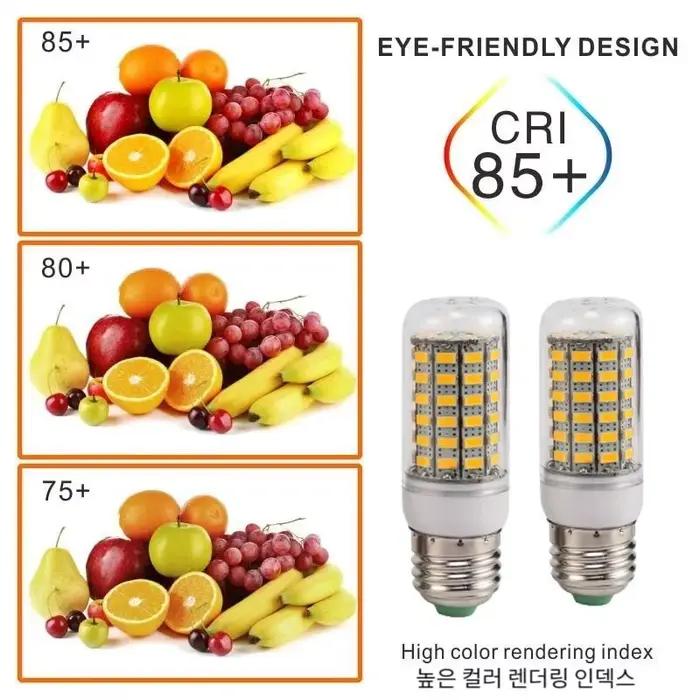 E27 Vis LED Maïs Super Lumineux Ampoule 72 LED SMD 5730 Ampoule 220V Luminaire Maison Lustre Bougie