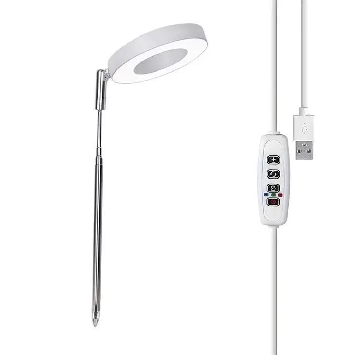 Lampe de culture LED à spectre complet pour plantes solaires d'intérieur, avec hauteur réglable, min