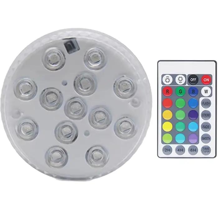 Lumière submersible à 13 LED, étanche IP68, lumières RGB sous-marines, lampe d'aquarium pour fontain