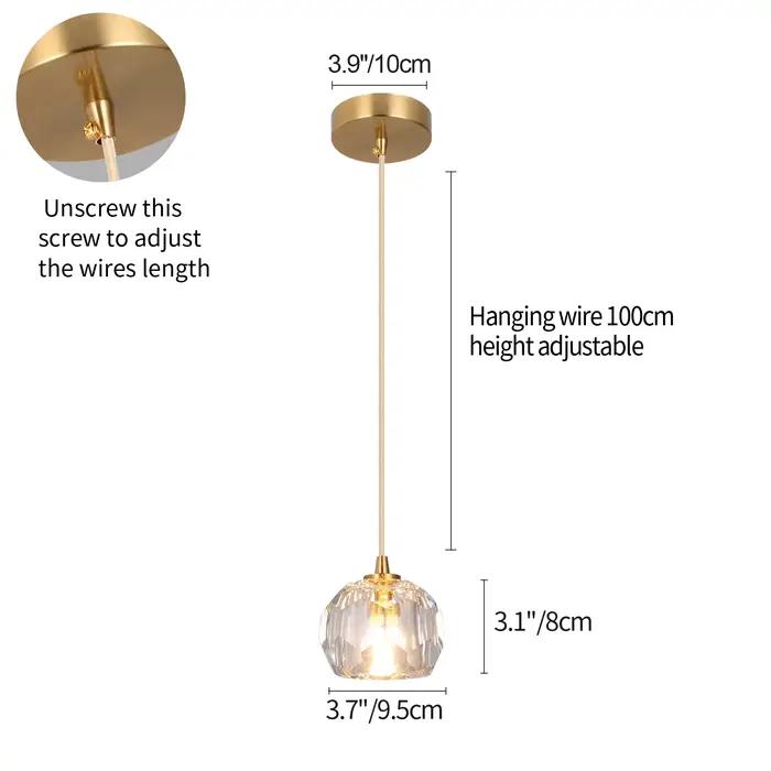 Cristal suspension Led moderne Cluster Lustre décor à la maison suspendu plafonnier Lustre salon sal