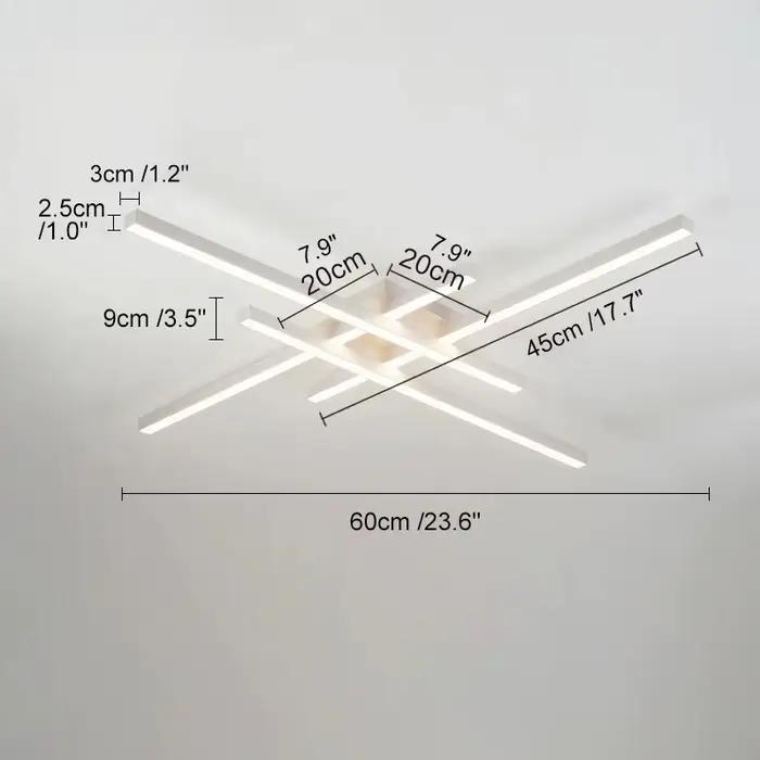 Lustre noir pour chambre principale, lampes de salon, plafonnier LED, éclairage à économie d'énergie