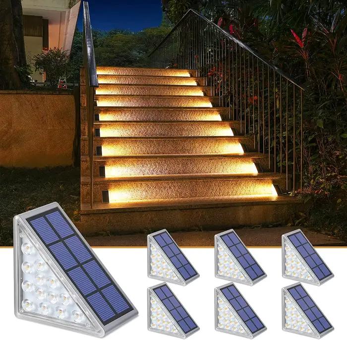 Lampe LED Solaire Étanche IP67 avec Lentille Antivol, Éclairage d'Extérieur, Idéal pour un Jardin, u