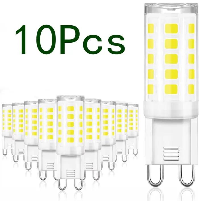 10 pièces G9 lampe à LED la plus brillante AC220V 230 V 240 V 7 W céramique SMD 2835 ampoule LED bla