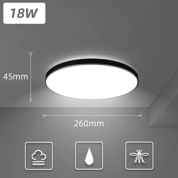 Plafonnier Led moderne AC 110V-220V, lampe de plafond 18W 30W 40W, éclairage pour salon, chambre à c