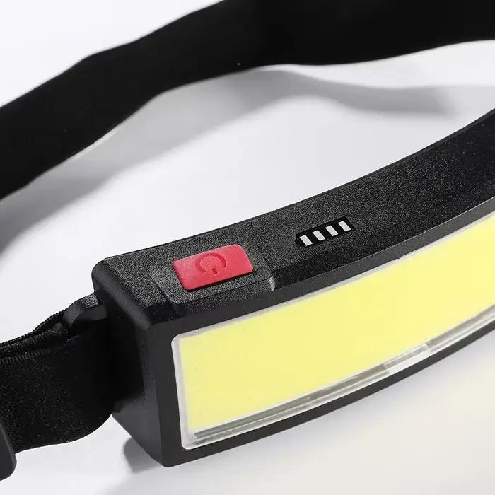 COB 180 ° Projecteur LED lampe frontale lampe de poche 3 Modes intégré USB batterie Rechargeable l