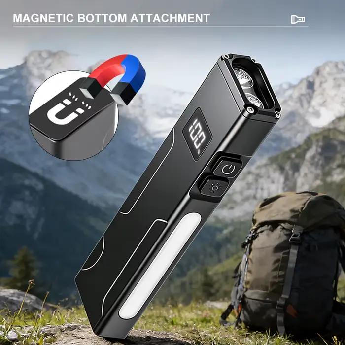 Lampe de travail Amanfire X729 LED avec clip dorsal, lampe latérale magnétique RGB, lampe UV multifo