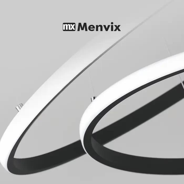 Menvix moderne suspension lampe Led anneaux cercle suspendu lustre blanc Loft salon salle à manger c