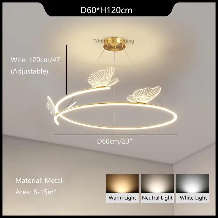Lampe suspendue moderne pour salon, luminaire suspendu pour la décoration de la maison, lustre rond