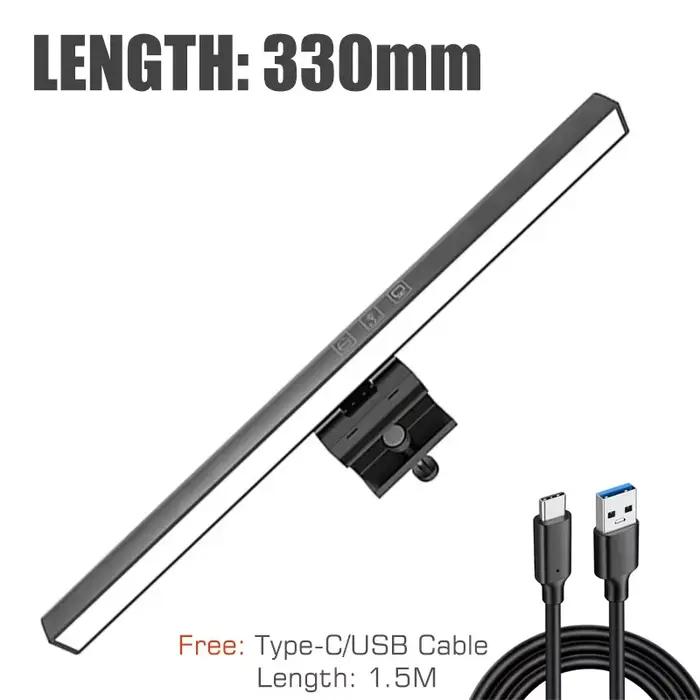 Lampe de bureau LED pour soins des yeux, 50cm, pour écran d'ordinateur, barre lumineuse, gradation c