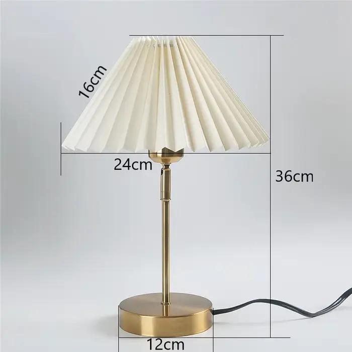 Lampadaire parapluie plissé nordique, lampe sur pied de salon, lampes de décoration, chevet de chamb