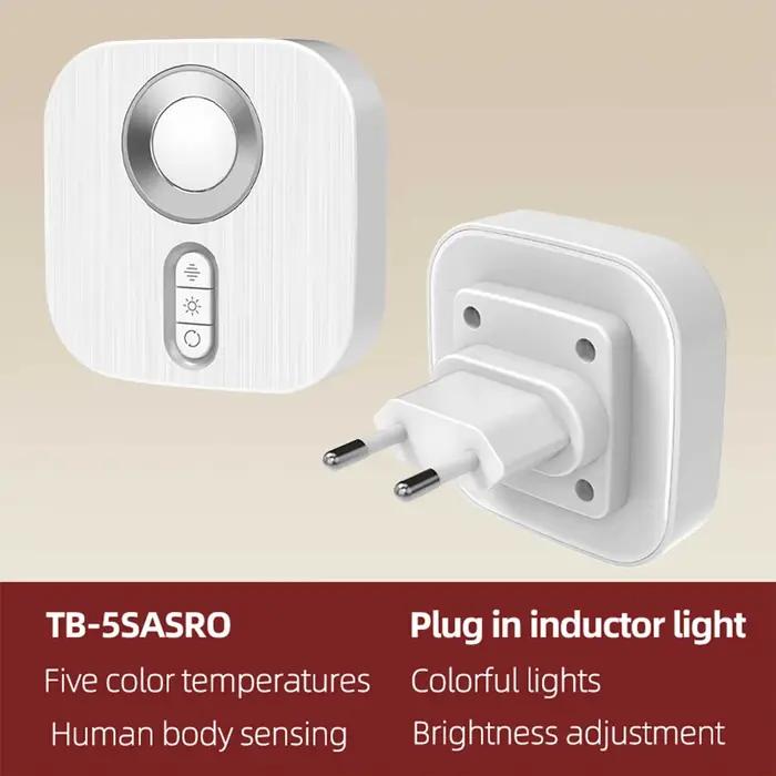 Veilleuse LED avec prise ue capteur de mouvement couleur rvb applique murale d'ambiance pour chambre