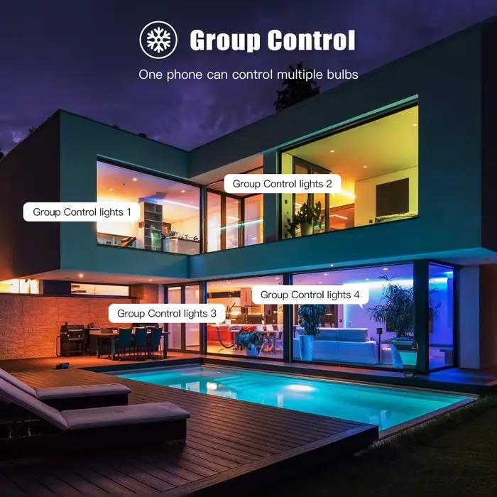 COOLO GU10 Tuya WiFi ampoule LED intelligente Bluetooth lampes à intensité variable vie intelligente