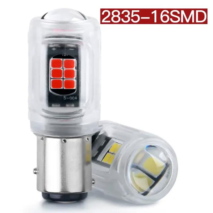 Ampoule LED BAU15S 1156 BA15S P21W, ampoule LED 1157 P21/5W R5W, 16 pièces 2835SMD, ampoules de voit