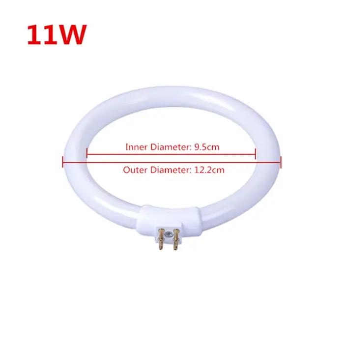 Tube annulaire rond T4 11W 110V et 220V G10q, lampe annulaire fluorescente, loupe à 4 broches, petit