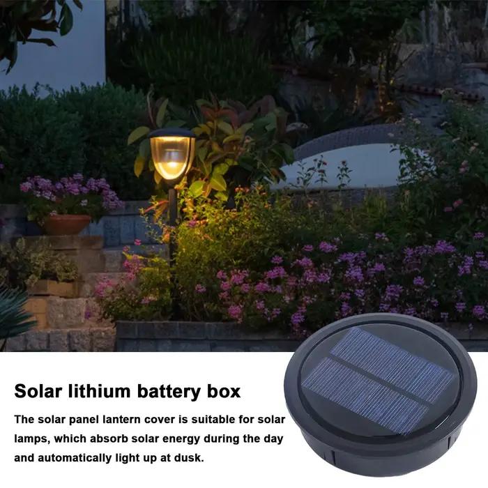 Panneau solaire avec couvercle de lumière de lanterne LED, pièce de rechange supérieure pour lantern
