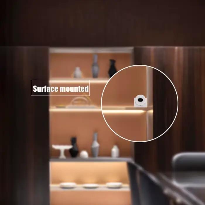 Mini interrupteur à capteur intelligent pour cuisine, sous armoire, garde-robe, bande lumineuse LED,