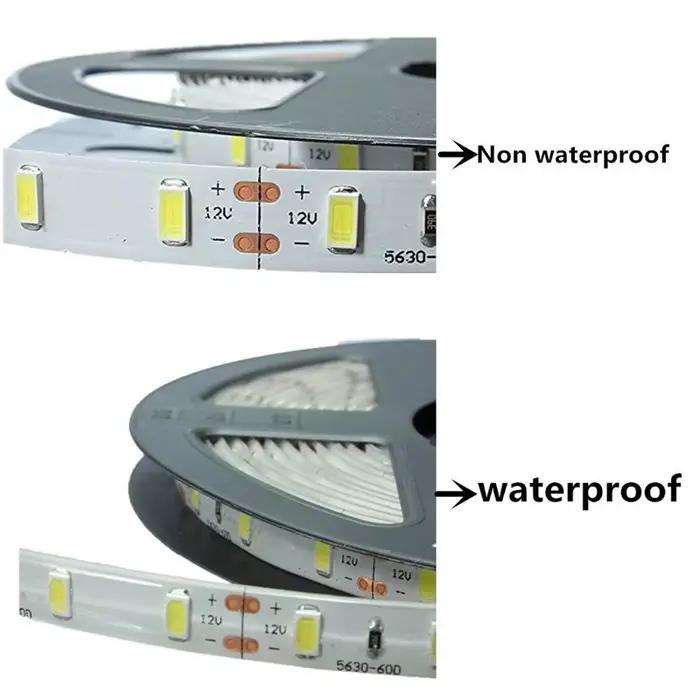 Bande lumineuse Led 5630 5730 étanche IP65 12V 5M chaud 3000K 6500K blanc froid Nature blanc 4000K r
