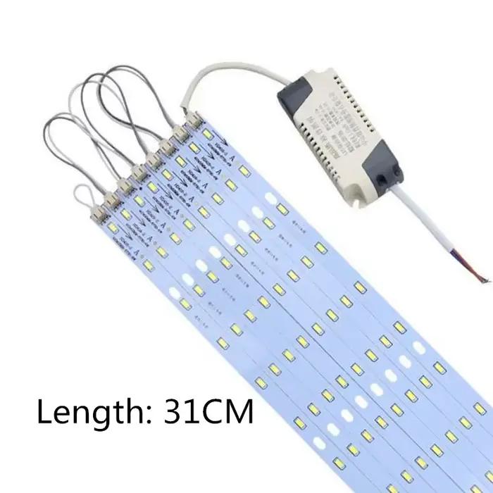 Plafonnier LED SMD 5730 18W 24W 30W 36W 42W 48W 31CM, Source de lumière LED, Barre lumineuse LED