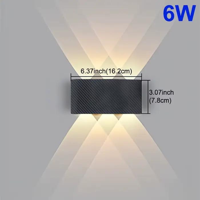 Applique extérieure moderne lampe murale LED étanche AC85-265V 6W 10W lampes de décoration pour cham