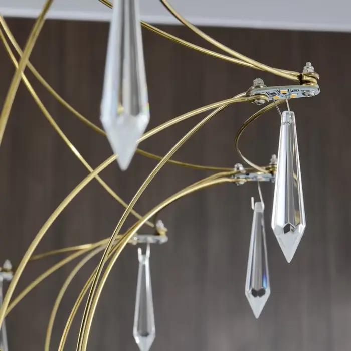 Luminaires de plafond pour salon, lustre en cristal de luxe pour chambre à coucher, restaurant, desi