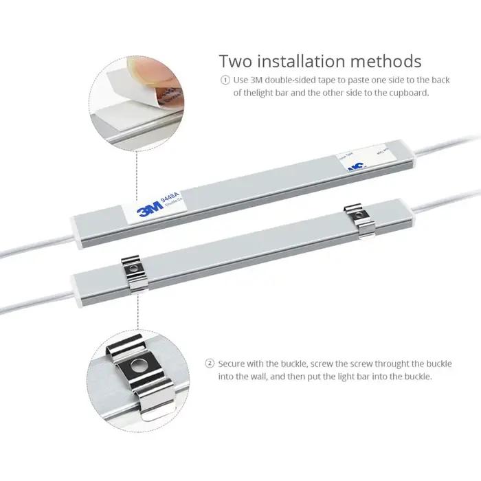 Lampe de cuisine intelligente, fonctionne avec Tuya Smart Life, LED, barre de contrôle, 30/40 cm, 50