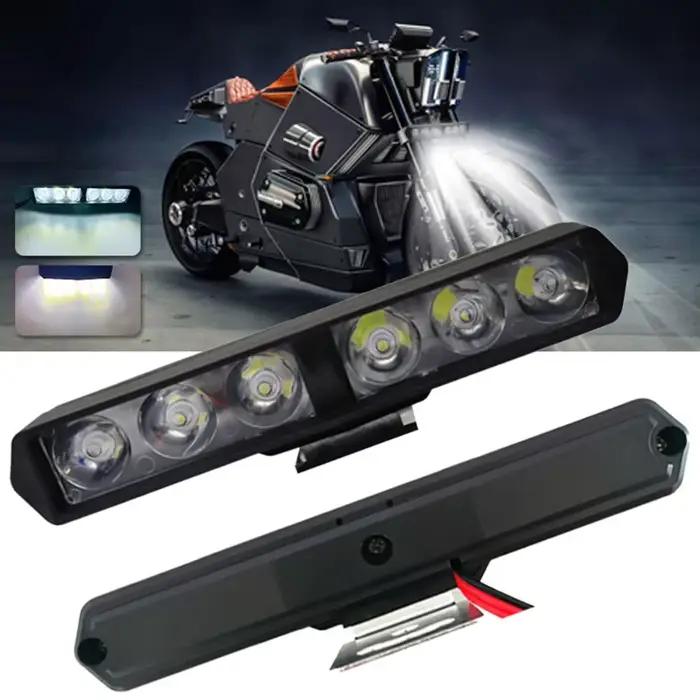 Lampe de travail DRL Flash pour voiture, 6LED, budgétaire automatique, éclairage de moto, lumière de