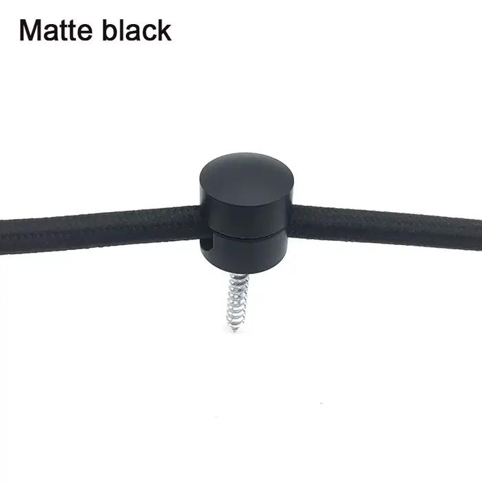 20 pièces pendentif lumière câble crochet noir ABS lustre câble crochet pour lustre plafonniers susp