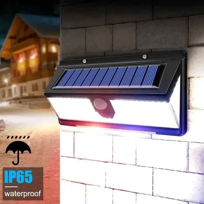 Lampe solaire extérieure à 190LED avec détecteur de mouvement, applique murale, décoration de jardin