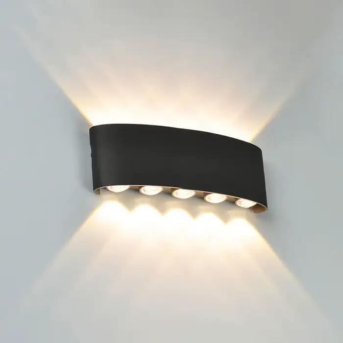 Mur LED lampe 4/6/8/10 lampes murales extérieures haut et bas vers l'éclairage pour la décoration de