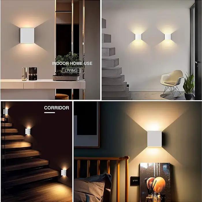IP65 LED lampes murales étanches 12W intérieur extérieur réglable applique murale cour porche salon