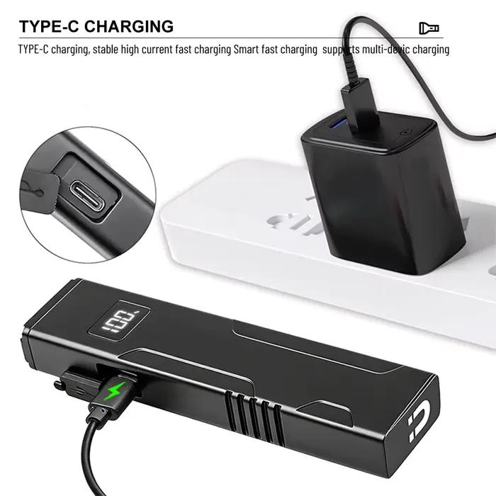 Lampe de travail Amanfire X729 LED avec clip dorsal, lampe latérale magnétique RGB, lampe UV multifo