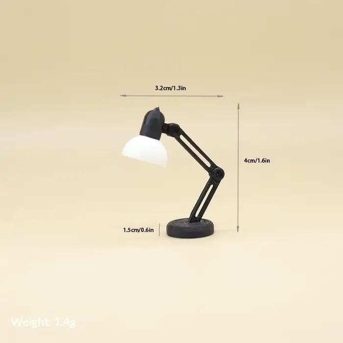 Nouvelle lampe de bureau miniature pour maison de poupée 1/12, lampe de chevet, modèle de lampe de t