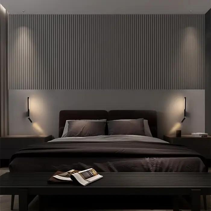 Applique murale de chevet LED rotative à 330 degrés, lampe de lecture réglable avec interrupteur pou